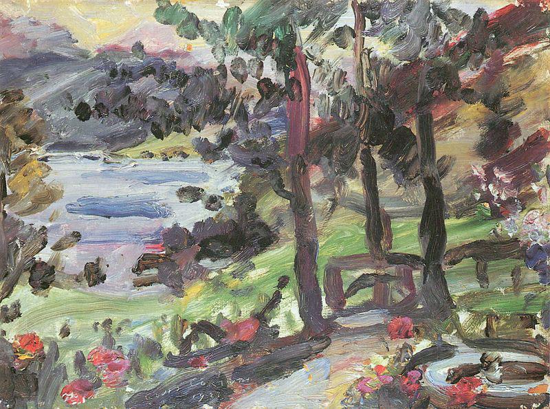 Garten am Walchensee, Lovis Corinth